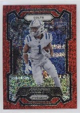 2023 Panini Prizm Rookies Red Sparkle Prizm Josh Downs #345 04qn