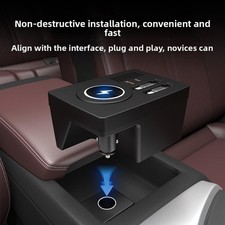 USB Hub Wireless Charger for Audi A4 A5 accessories Retractable Hub Docking Stat