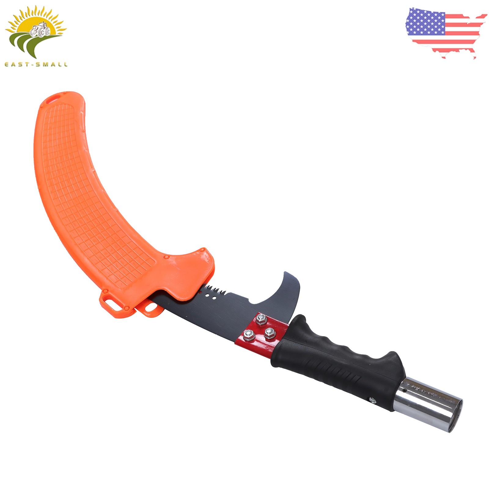 Pole Hook Knife Yellow Manual Pole Saw Extendable Tree Pruner 30 FT Fiberglass