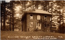 William Cullen Bryant Library Cummington Massachusetts RPPC