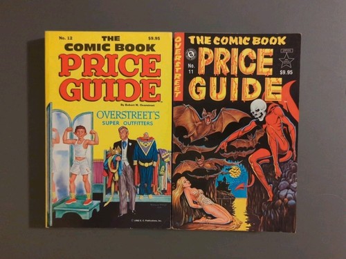 THE COMIC BOOK PRICE GUIDE No. 11 + 12 vintage OVERSTREET 1980-1982 Soft Covers