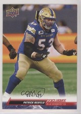 2023 Upper Deck CFL Exclusives 4/100 Patrick Neufeld #72 16vq