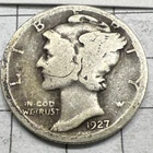 1927  S  Mercury  Dime - 90% Silver - Free Shipping