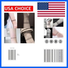 10 Designs Waterproof Arm Wrist Leg Circle Fake Temporary Tattoo Stickers - ...
