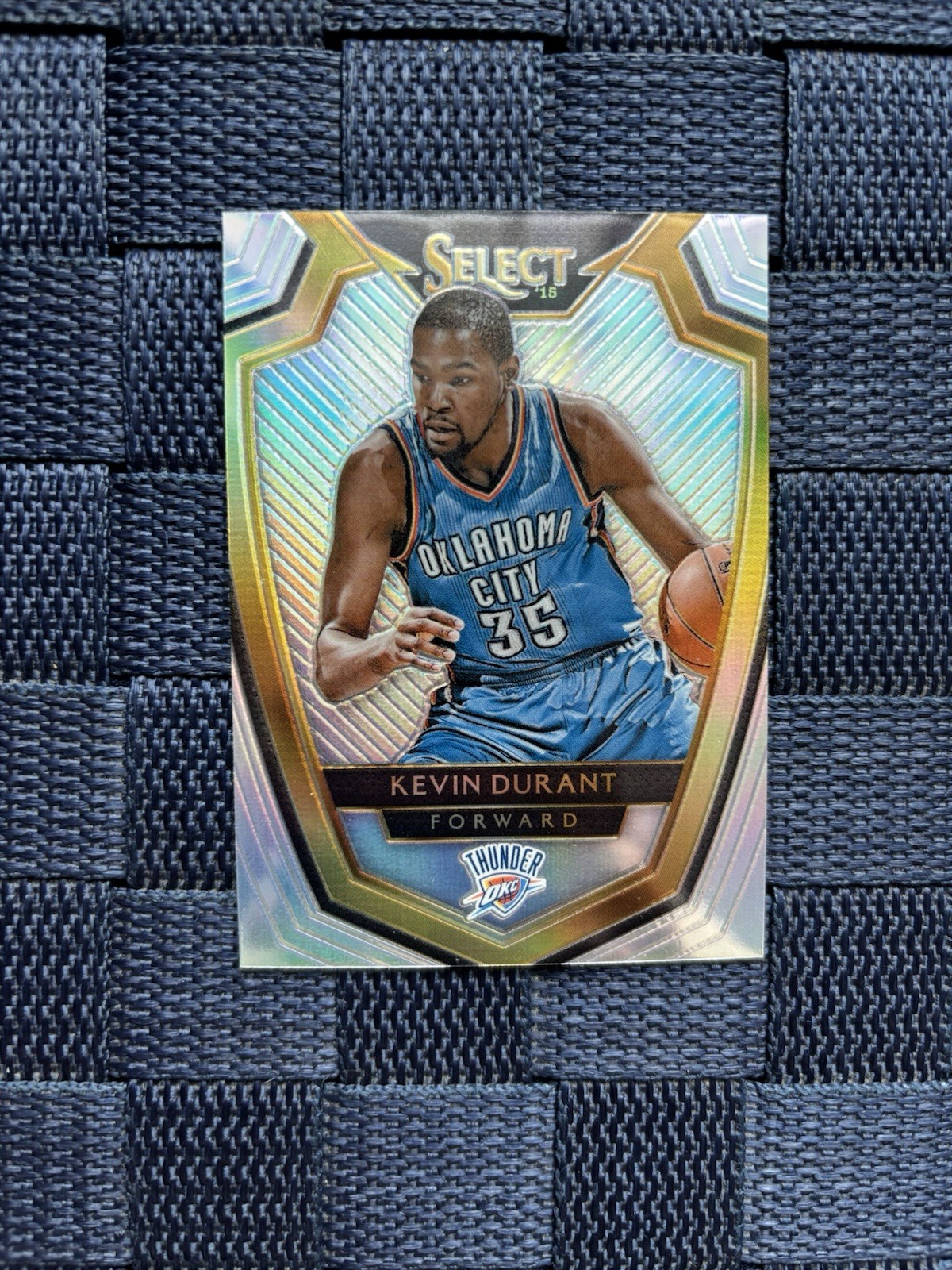 2014-15 Kevin Durant Panini Select SILVER PRIZM HOLO #108 - Thunder Rockets