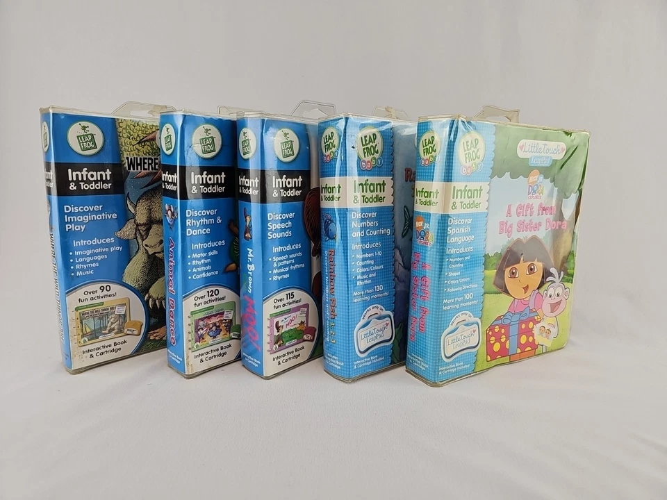 5 Leap Frog Little Touch Library & Learning Baby &Toddler Books & Cartridges - Image 2 of 4