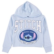 Disney Lilo  Stitch Girls Hoodie - Stitch Skimmer Pull Over Hoodie- Little...