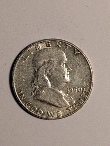 1950 Franklin Silver Half Dollar VF