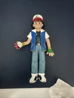 Ash Ketchum Pokemon Trainer Action Figure Toy 4.5" Vintage 1998 TOMY