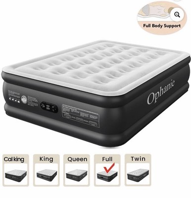 Ophanie Queen Air Mattress 18  Raised w/ Built-in Pump Inflatable Bed New
