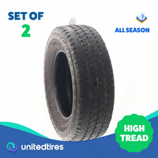Set Of 2 Used Lt 27570r18 Bridgestone Dueler At Rh-s 125122r - 9.532