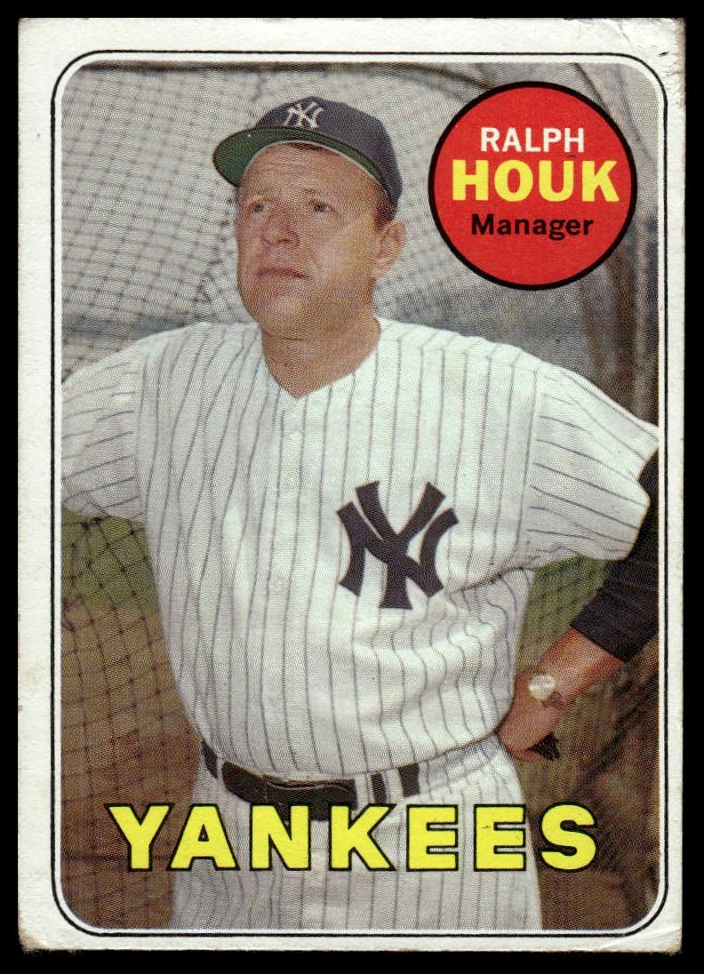 1969 Topps #447a Ralph Houk : last name in yellow