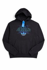 ADIDAS ORIGINALS 65 Men's Trefoil Hoodie Sweatshirt NEW Black Charcoal Size S