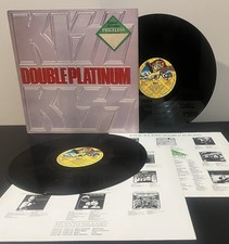KISS—Double Platinum—1985 UK—Rare RIVA Label Version—Hype Sticker—OIS