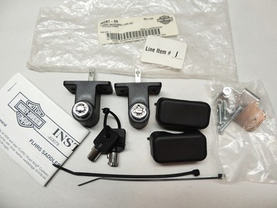 Genuine Harley '04-07 FLHRS Road King CUSTOM Lock & Key Set Kit for Saddlebags