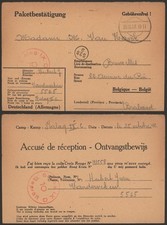 Germany WWII 1942 - POW Postcard Stalag IX C to Belgium - Censor EPB856
