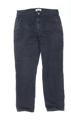 Paul Galvin Herren Blau Regular Fit Straight Leg Jeans Größe 32W 30L