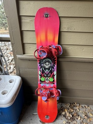 Solomon Gypsy Women's Snowboard 147cm All Mountain Freestyle + Burton LEXA binds