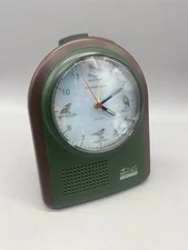 VINTAGE SOUNDESIGN BIRD SONGS Quartz ALARM CLOCK 4 CHIRPING BIRDS 3106Q TESTED