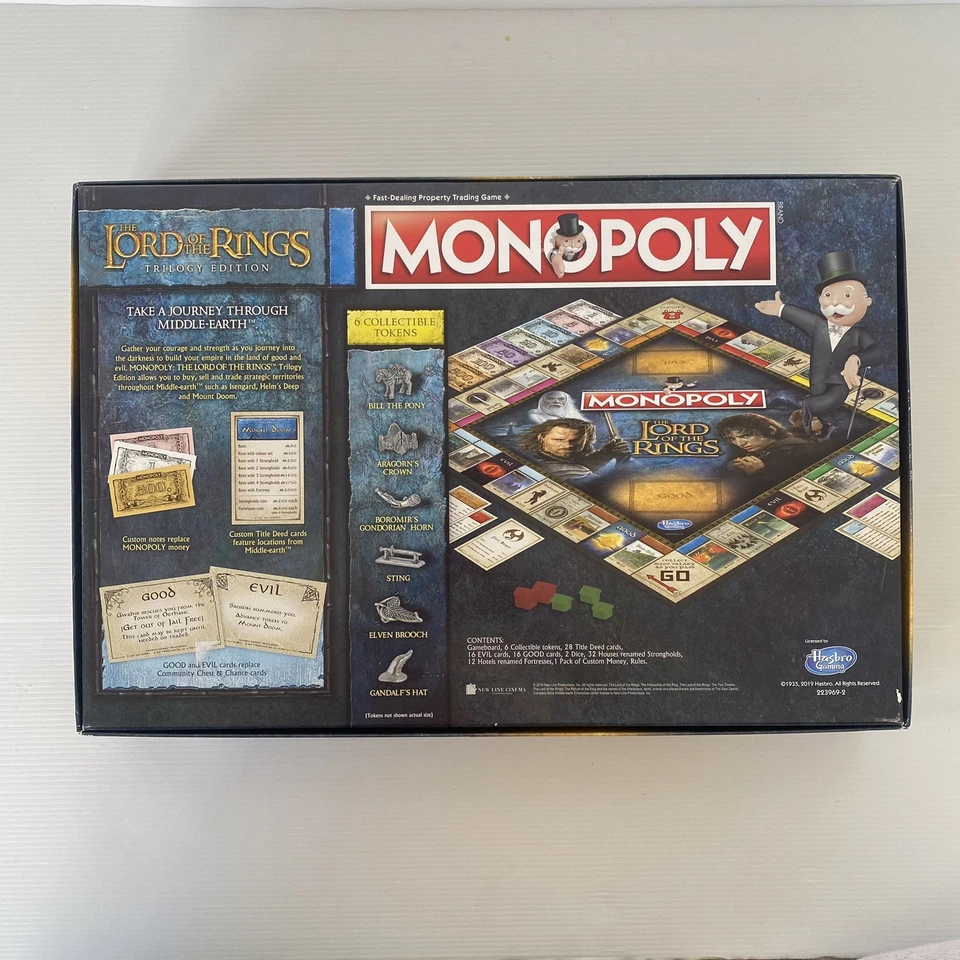 Monopoly Lord Of The Rings Trilogy Edition - VGC - Free Postage - Image 2 of 4