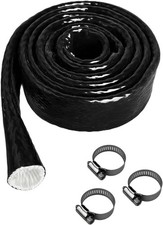 YAMAKATO 1/4" ID Heat Shielded Fire Thermo Armor Fire Sleeve Silicone Coated