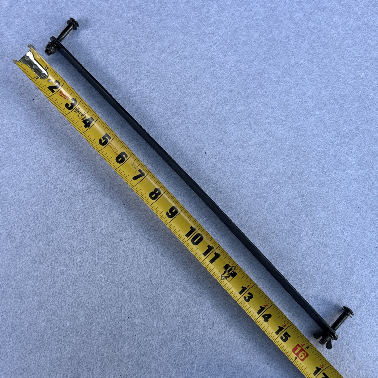 Ab Lounge 2 - Barra de soporte plana tuerca de ala de perno negro OEM piezas de repuesto