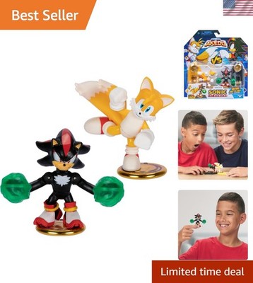 Collectible Sonic Versus Pack - Tails and Shadow Action Figures with Controllers