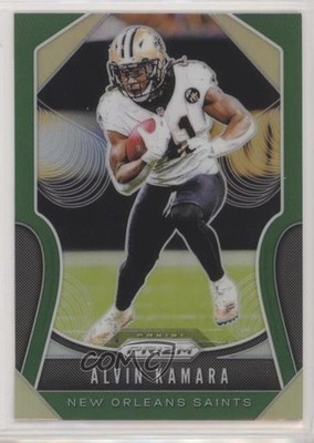 2019 Panini Prizm Green Prizm Alvin Kamara #187 pi4