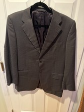 Canali Blazer Mens 42R EU52 Pure Wool Sport Coat Made in Italy Gray