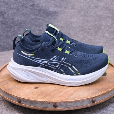 ASICS Gel Nimbus 26 Men s Size 10 US French Blue Electric Lime Running Shoes