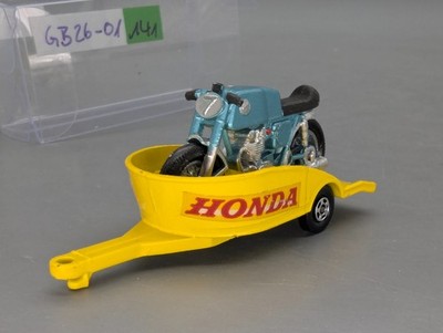 Modellautos 1:64 Matchbox Superfast New 38 Honda Motor Cycle Trailer Schutzbox