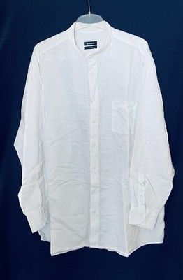 Walbusch Comfort Fit Hemd Leinen  , weiß, Gr. 43/44 - XL/2XL