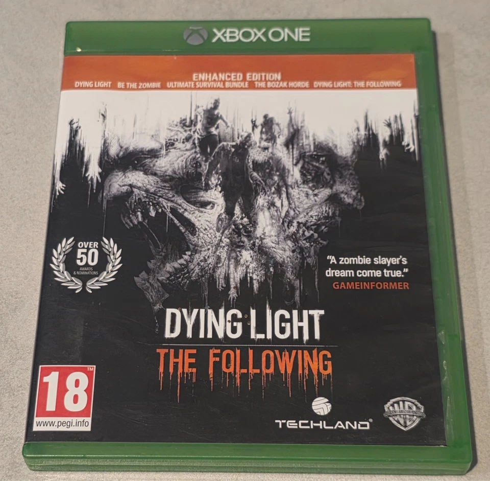 DYING LIGHT THE FOLLOWING ENHANCED EDITION MICROSOFT XBOX ONE (SERIES X) X7, photo 1 sur 3
