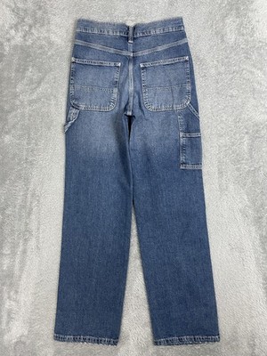 Gap 90s Loose Carpenter Jeans Womens 00 Blue Medium Wash Straight