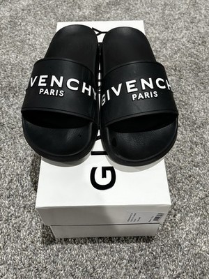 Givenchy Paris Logo Pool Slides Sandals Women Size US 7 100% Authentic