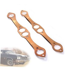 Creative.C SBC Header Gaskets, Oval Port Copper Exhaust Manifold Gaskets