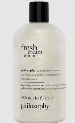 Philosophy -'' Fresh Cream & Mint ''-Shower Gel- 16 fl oz- New & Sealed