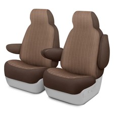 For Cadillac Escalade 99-00 Dash Designs Madera 1st Row Toast Custom Seat Covers