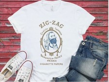 Zig Zag T-shirt. 100 Cool Cotton, men unisex tshirt