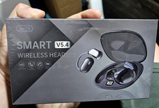 Smart wireless headset JM15, black, new.