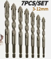 7X Eccentric Drill Bit Set Four-Flute Sawtooth Eccentric Drill Bit High Hardness