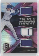 2017 Chronicles Spectra Triple Threat Materials Pink Prizm /49 Ian Happ 4nm