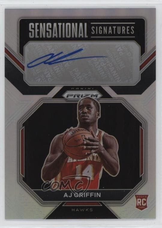 2022-23 Panini Prizm Sensational Signatures Silver AJ Griffin #SS-AG Auto 1pe9