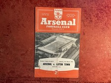 Arsenal v Luton 31.03.56 4 Page Programme Free Post UK