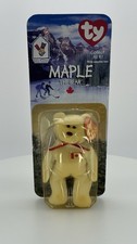 RARE Maple The Bear- 1999 McDonalds TY Beanie Baby W/ Errors 1993 OakBrook