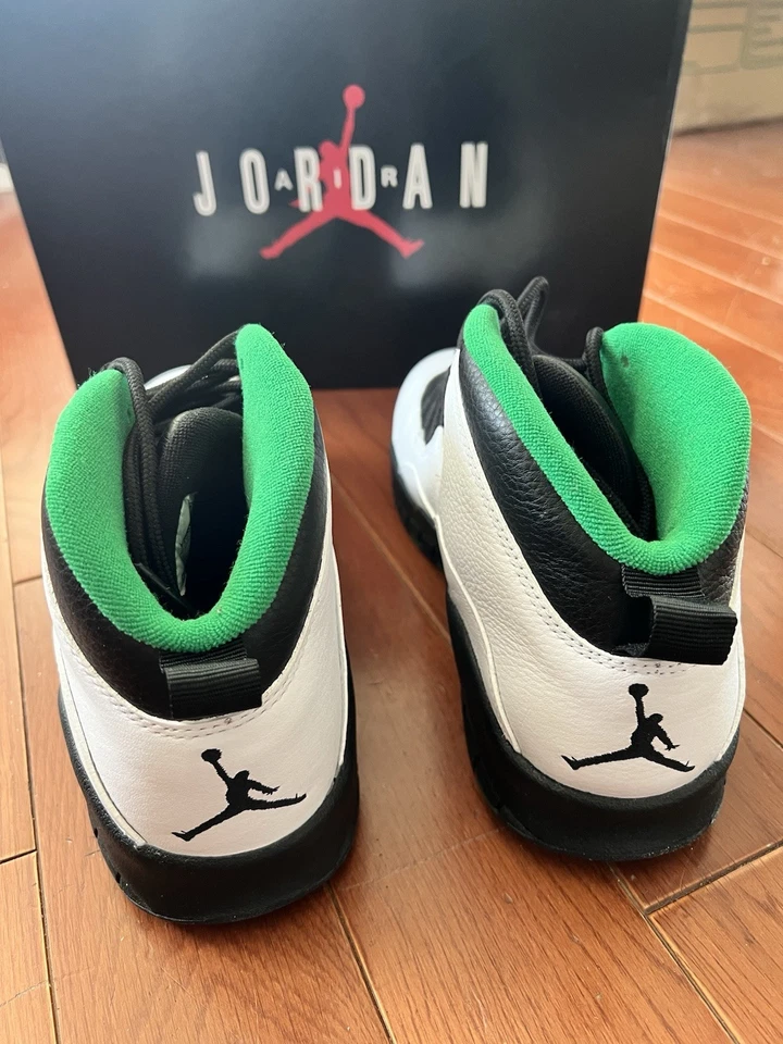 Air Jordan 10 Retro 2019 Seattle verde/amarillo talla 9,5 (nuevo en caja) Foto 3 de 4