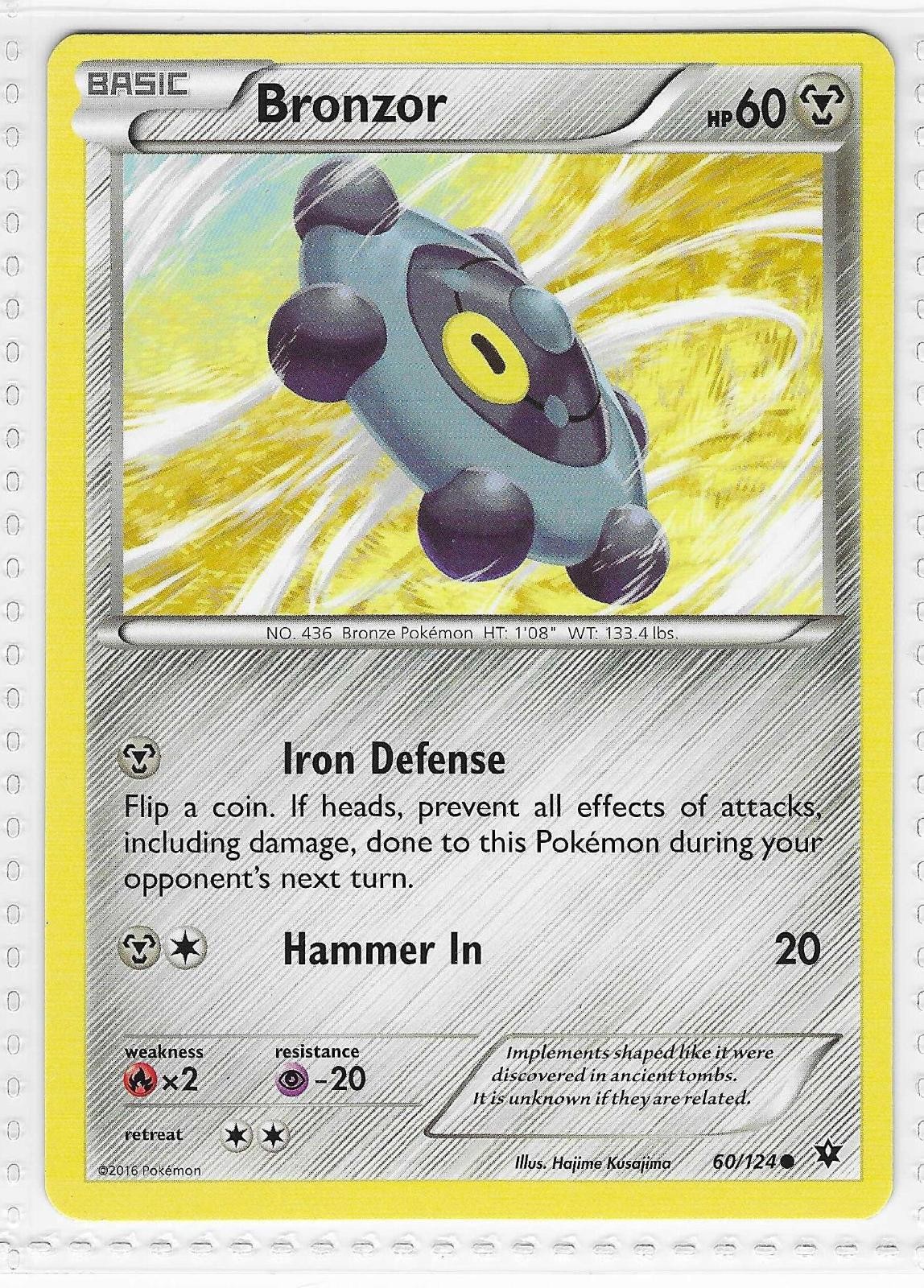 Bronzor 60/124 Common Fates Collide Pokemon Near Mint