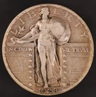 1928 STANDING LIBERTY QUARTER FROM AN OLD COLLECTION-LOT BB-121