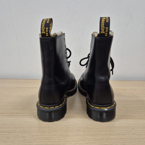 Dr Martens 1460 Pascal Serena Leopard Fur Lined Leather Bex Chunky Boots Uk 5 - Picture 7 of 11
