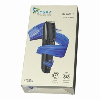 SYSKA BeardPro Beard Trimmer HT200U Cordless Rechargeable New Sealed